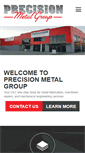 Mobile Screenshot of precisionmetalgroup.com